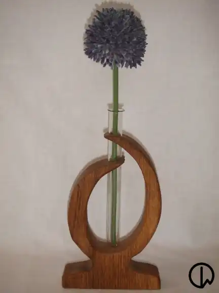 kleine Reagenzglasholzvase